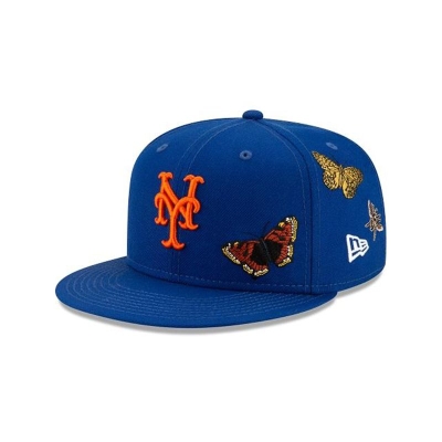 Blue New York Mets Hat - New Era MLB x Felt 59FIFTY Fitted Caps USA2946380